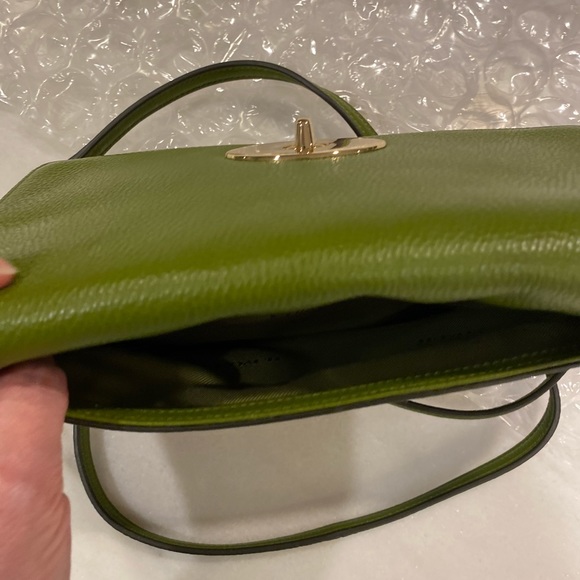 Coach Shoulder Bag Green Leather - Picture 9 of 12